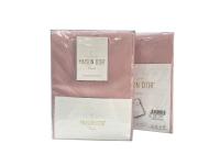 Простынь дуз сатин с однотонный  Maison Dor грязно-розовая