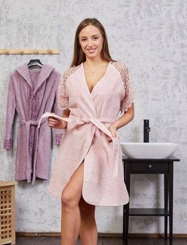 Халат "JOSEPHINE"  (S) Г.РОЗ (Maison Dor)